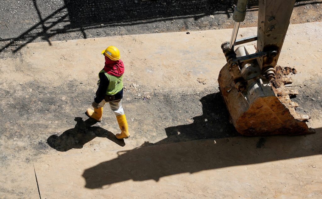 construction worker on job site